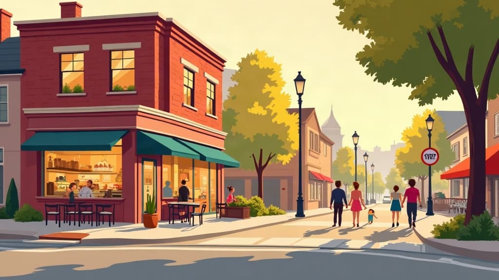 Editorial illustration: Kid-Friendly Restaurants in Morgantown
