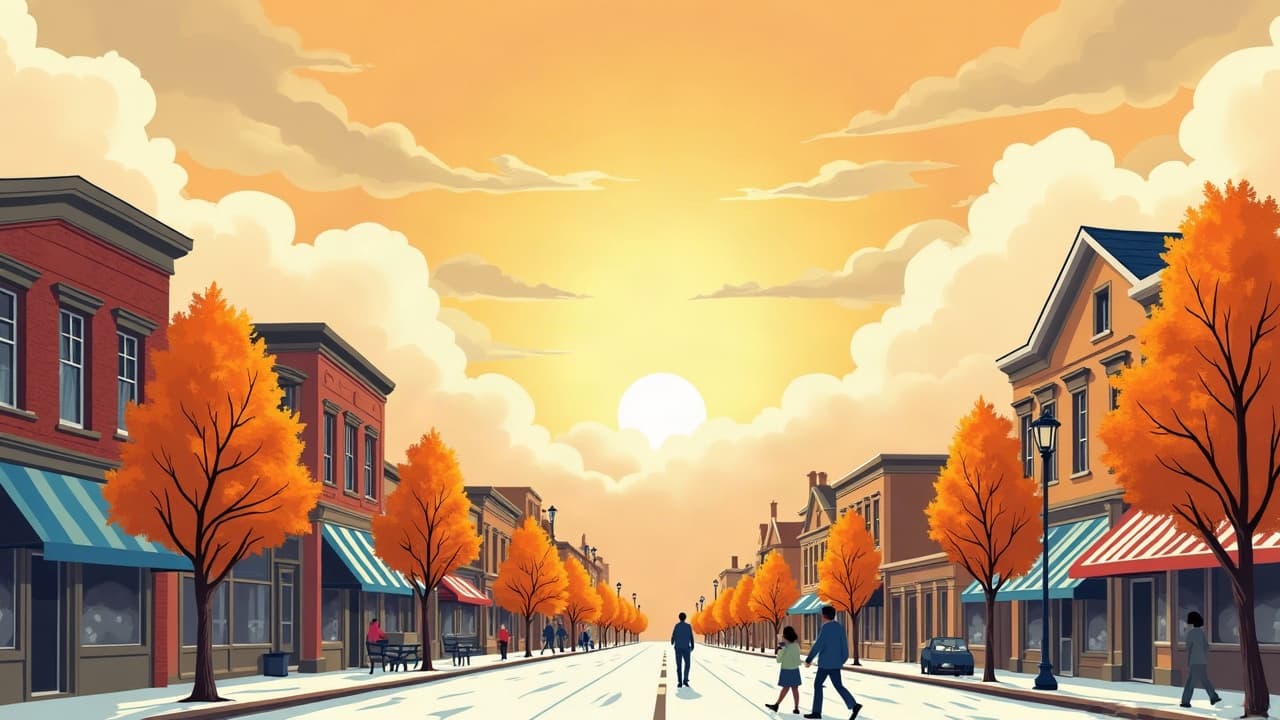 Editorial illustration: Weather in Morgantown, WV: What Each Season is Really Like