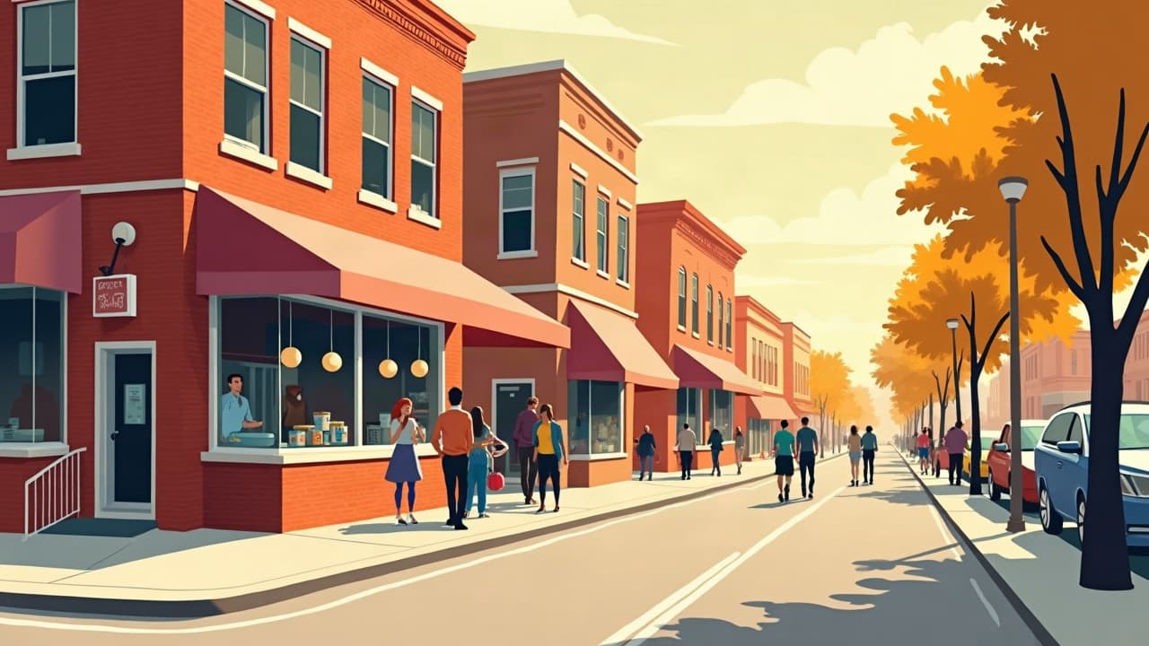 Editorial illustration: Cheap Eats in Morgantown
